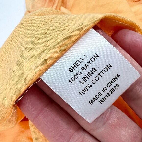 Lovers+Friends Wrap Dress Womens Medium Tangerine Orange Gelina Drop Waist NWT - Picture 8 of 16